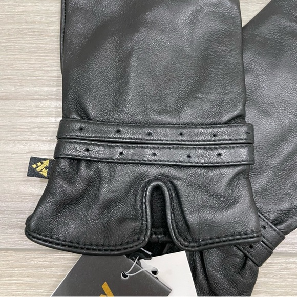 🇨🇦NWT AUCLAIR Ladies' Kate Sheepskin Gloves with Soft Lining Size 7.5 Black - Picture 4 of 15